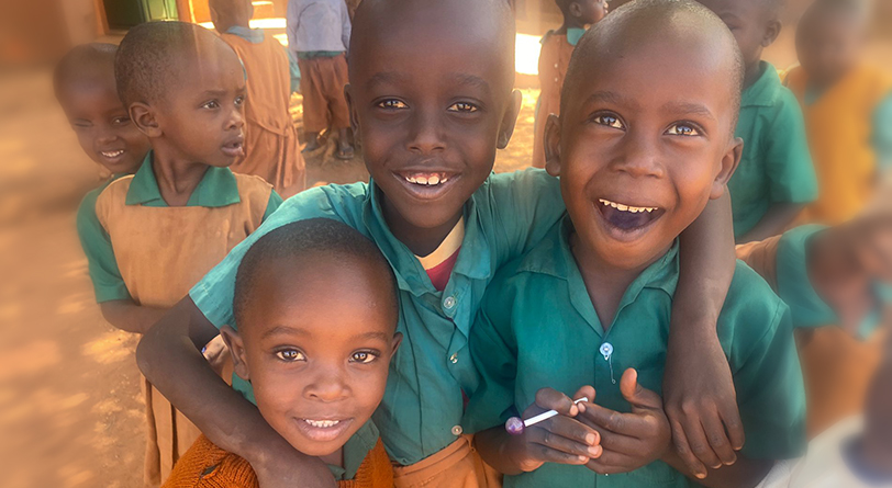Children play in Kenya during an after-school program funded by GO Campaign, which is supported by Industry Intelligence Inc.